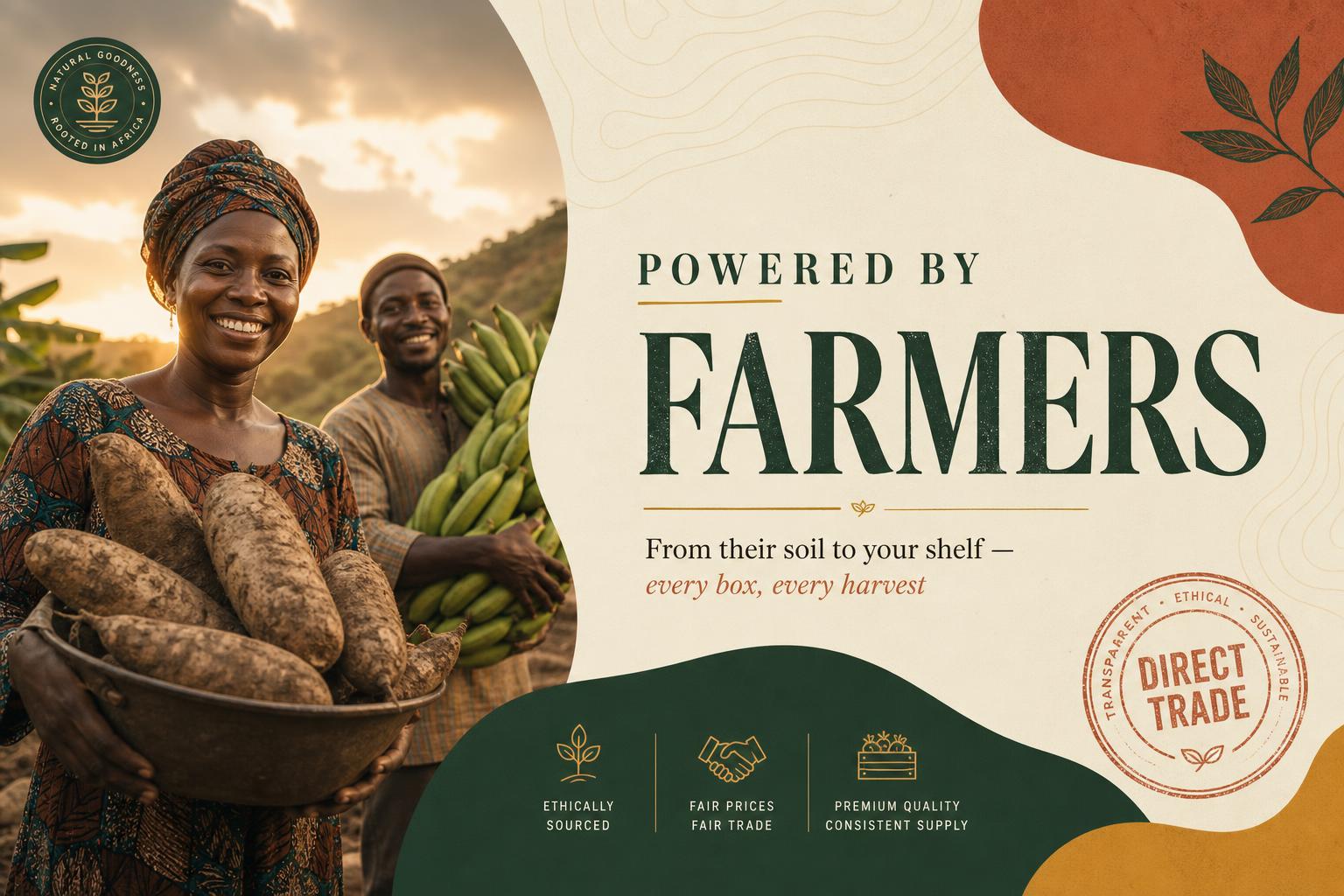 Powered by farmers — direct trade African produce